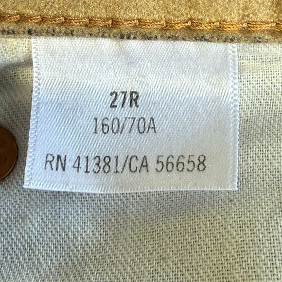 Polo Ralph Lauren Y2K Tompkins Velvety Suede Mid-Rise Skinny Jeans Brown Size 27 - Picture 8 of 10